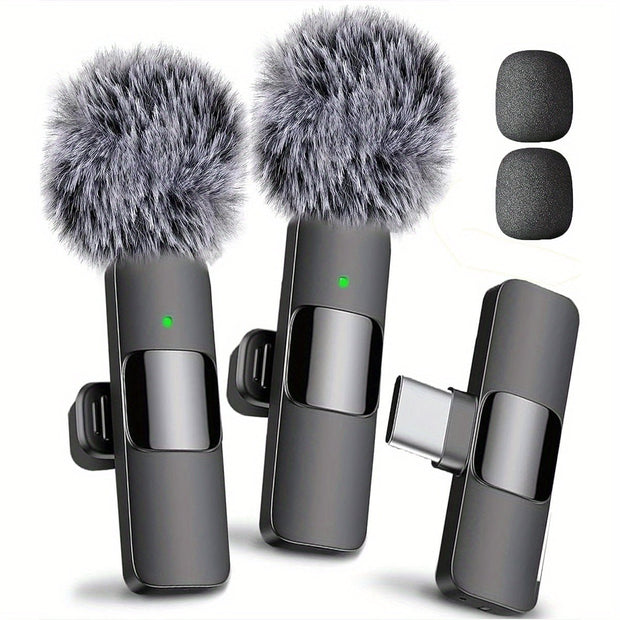 Professional Wireless Microphone: Rechargeable Omnidirectional Mic - CLIP GADGETS