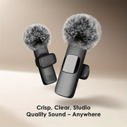 Professional Wireless Microphone: Rechargeable Omnidirectional Mic - CLIP GADGETS