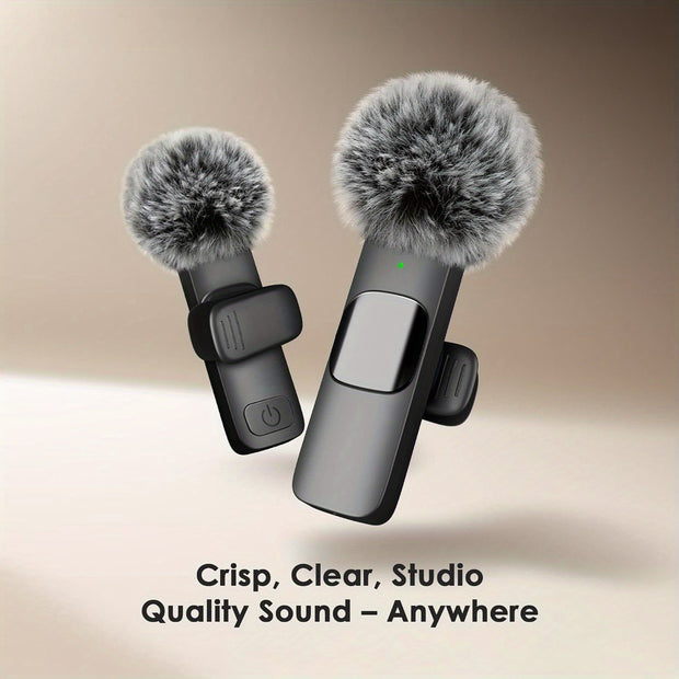 Professional Wireless Microphone: Rechargeable Omnidirectional Mic - CLIP GADGETS