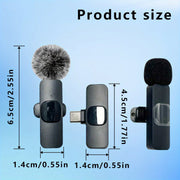 Professional Wireless Microphone: Rechargeable Omnidirectional Mic - CLIP GADGETS