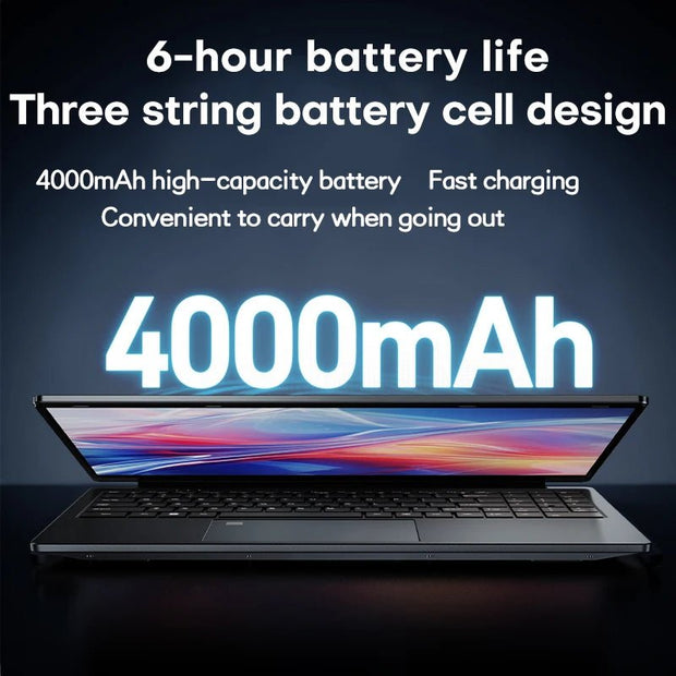 Portable Xiaman Windows 11 Laptop with AMD A4-7210 MX350 - 15.6" IPS Display & Fingerprint Reader - clip memories