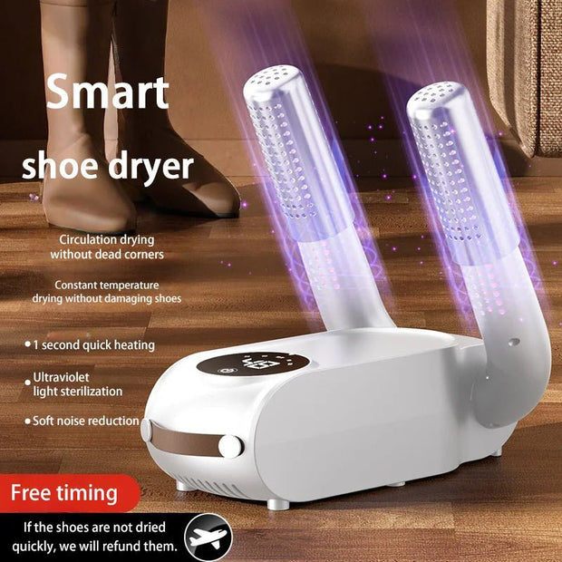 Xiaomi Smart Telescopic Shoe Dryer - Touch Screen Timer, Foldable & Quick Drying Household Heater - clip memories