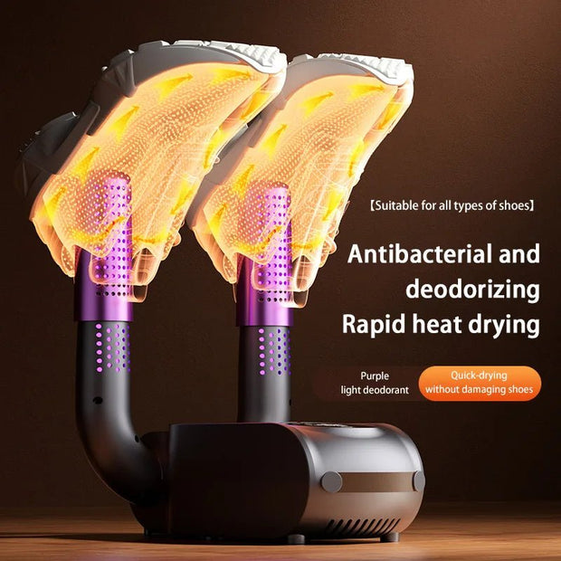 Xiaomi Smart Telescopic Shoe Dryer - Touch Screen Timer, Foldable & Quick Drying Household Heater - clip memories