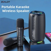 ZEALOT M2 Wireless Karaoke Speaker, RGB Lights, 8H Playtime, EQ Modes - Black - CLIP GADGETS