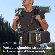 ZEALOT-S85 50W 3D Portable Bluetooth Speaker - Waterproof Outdoor Strap Speaker - CLIP GADGETS
