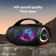 ZEALOT-S98 160W Bluetooth Speaker w/ 36000mAh Battery & RGB Light - CLIP GADGETS