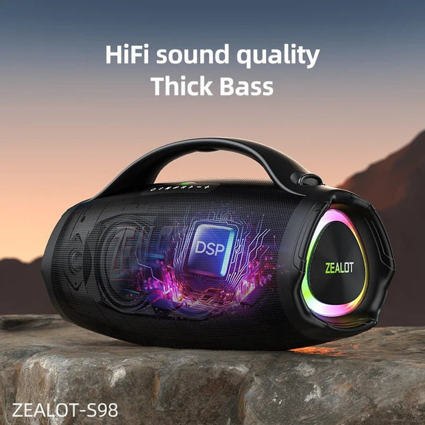 ZEALOT-S98 160W Bluetooth Speaker w/ 36000mAh Battery & RGB Light - CLIP GADGETS